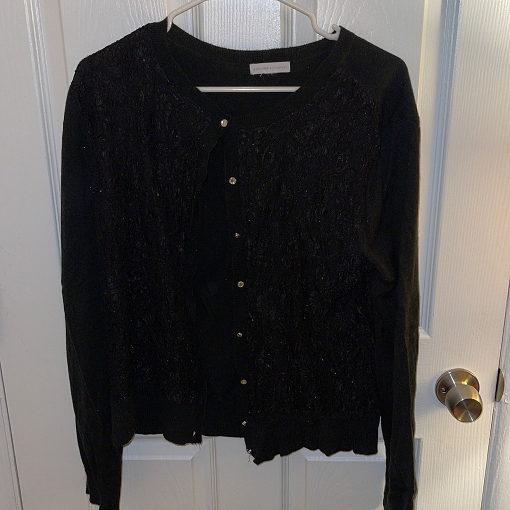 New York and Company Floral Sweater